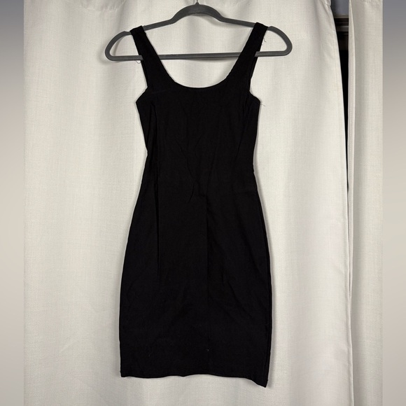 Windsor Sweet And Sassy Square Neck Black Corset Mini Dress Small - Picture 5 of 10